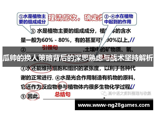 瓜帅的换人策略背后的深思熟虑与战术坚持解析